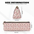 thumbnail image 2 of Rocae Rose Flowers for Leather Pencil Case - Zippered Pen Case Stationery Bag Zipper Pouch Pencil Holder For Men Women Businessmen And Artists, 2 of 5
