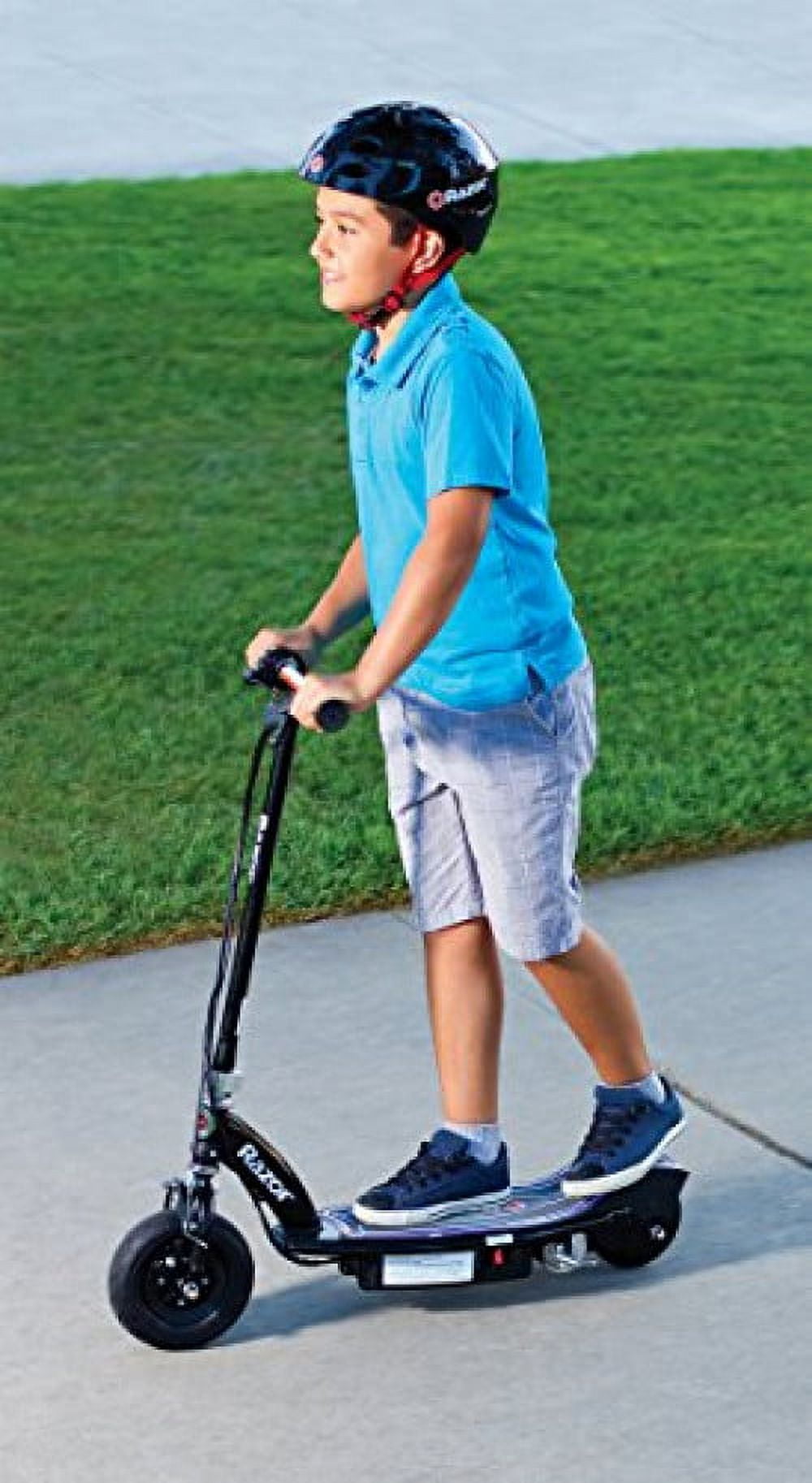 Razor E100 Glow Light-up Electric Scooter, up to 10 mph, Air-filled Front Tire, for Child Ages 8+