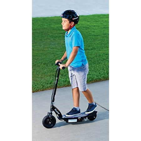 Razor - E100 Glow Electric Scooter w/10 mph Max Speed - Black/Blue