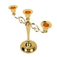 thumbnail image 1 of Candelabro De Metal, Accesorios De Decoración De Mesa A La Luz De Las Velas, Candelabro Europeo, Boda Romántica Retro, 3 Brazos, Candelabro De Metal Vintage, 1 of 7