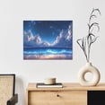 thumbnail image 6 of Logiee Starry Night Ocean View Print Canvas Wall Art ,Art Poster,Canvas Decorative Picture,Decor Wall Pictures for Living Room Bedroom Bathroom,Ready to Hang, 6 of 6