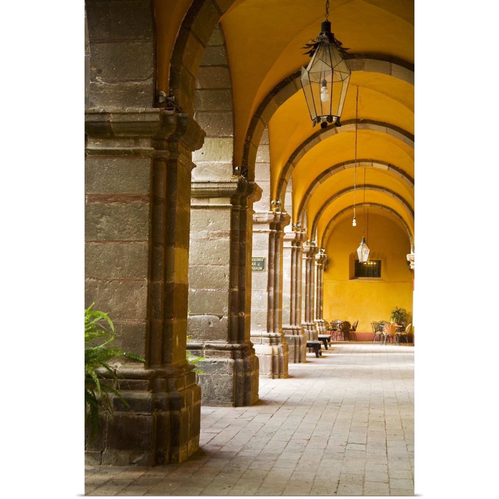 Great BIG Canvas | Rolled Julie Eggers Poster Print entitled Mexico, San Miguel de Allende, Centro Cultural Ignacio Ramirez El Nigromante