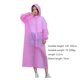 thumbnail image 1 of Chubasquero largo para adultos, para viajes al aire libre, pesca, escalada, poncho de lluvia con capucha (rosa) Likrtyny Libre de BPA, 1 of 8
