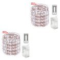 thumbnail image 1 of Ounissouiy LED a prueba de agua Oficina en el hogar Control remoto decorativo Lámpara con temporizador Cadena 5m 50LEDs Blanco cinco 5m 2Conjunto, 1 of 6