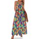 thumbnail image 1 of Vestido sin mangas de diamantes de colores Vestidos de verano para mujer Vestido de fiesta Vestido de noche de lujo para mujer, 1 of 7