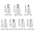 thumbnail image 2 of RENACLIPY 7Pcs Stainless Steel Piping Tips Leaf Design Cake Decorating Supplies for Baking, 2 of 3