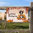 thumbnail image 2 of Happy Thanksgiving Boston Terrier Welcome Thankful Fall Autumn Pumpkin Horizontal Metal Aluminum Sign Gentleman Dog Lover Gifts Wall Art Home Decor - 02021, 2 of 5