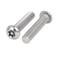 thumbnail image 3 of M8x40mm 304 Stainless Steel Button Head Torx Security Machine Screws 5pcs, 3 of 3