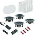 thumbnail image 2 of Pyle 6.5” 4 Bluetooth Flush Mount In-wall In-ceiling 2-Way Speaker System Quick Connections Changeable Round/Square Grill Polypropylene Cone & Tweeter Stereo Sound 4 Ch Amplifier 200 Watt (PDICBT266), 2 of 5