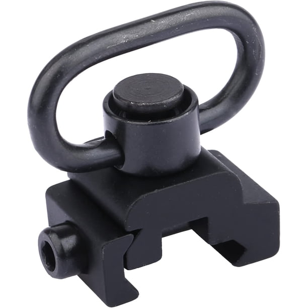 Adaptador de montaje giratorio de eslinga QD Placa de montaje 1X Adaptador de montaje giratorio de eslinga con botón de liberación QD de alta resistencia para rieles tejedores de 20 mm ER