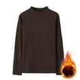 thumbnail image 2 of WRKEKC Men's Long Sleeve Shirts Solid Color Fashion Casual Crew Neck Warm Knit Thermal Shirt for Fall Layering and Everyday Comfort, 2 of 9