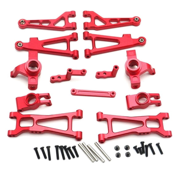 Winyuyby Metal Upgrade Parts Kit Swing Arm Steering Cup for HBX 16889 16890 SG1601 SG1602 1/16 RC Car Accessories,Red model parts Red