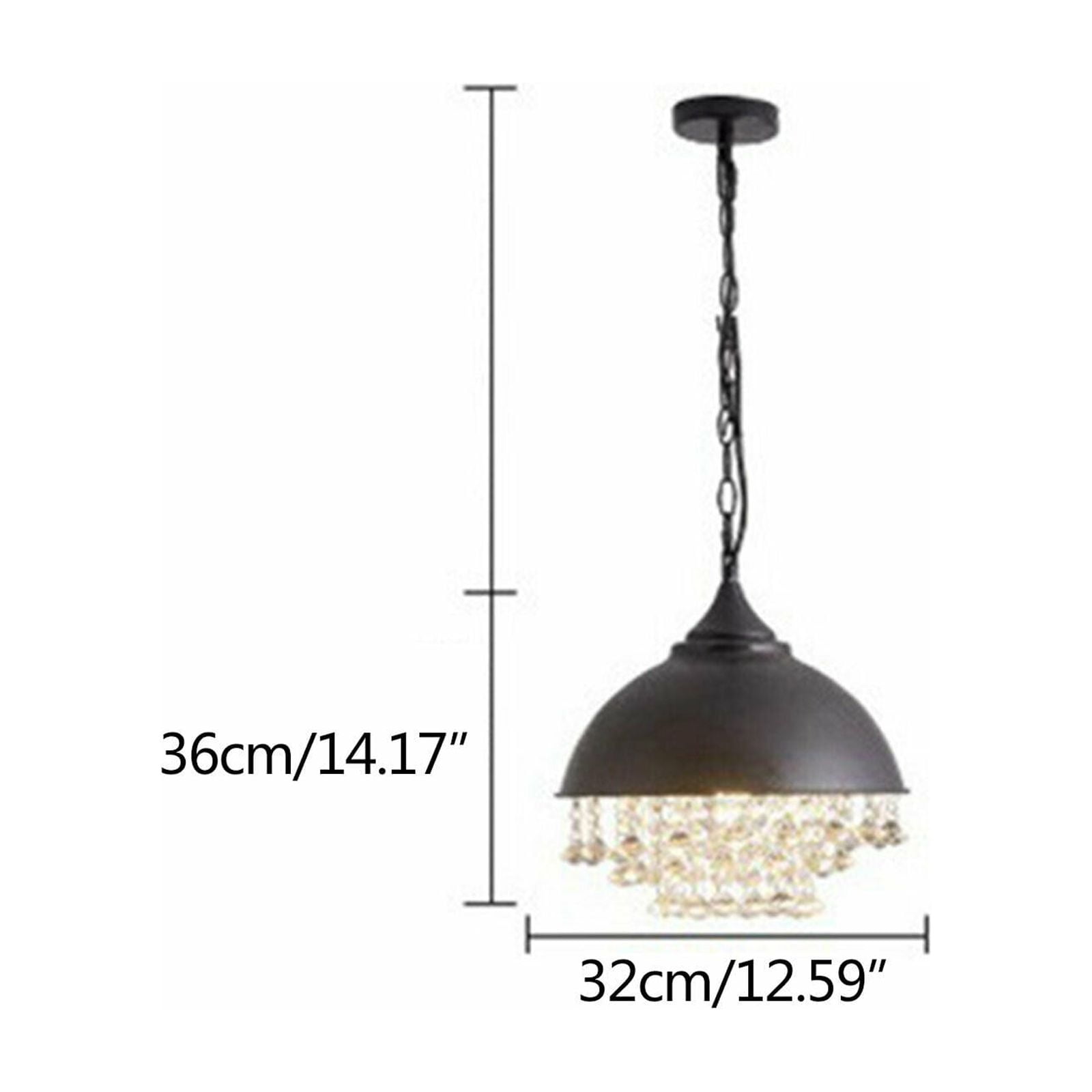 Rustic Pendant Crystal Light Chandelier Industrial Ceiling Light Fixture Lamp Industrial Crystal Chandelier Retro Loft Vintage Style Chain Pendant Light Decor Rustic Chandelier Loft Pendant Light