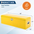 thumbnail image 1 of Boîte à Outils pour Lit de Camion, Coffre de Rangement en Fer Étanche et Robuste avec Verrou Latéral pour Lit de Camionnette, Remorque RV, 1 of 8