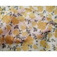 thumbnail image 4 of oneOone Silk Tabby Fabric Leaves & Floral Ikat Decor Fabric Printed BTY 42 Inch Wide, 4 of 4