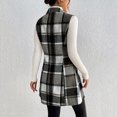 thumbnail image 3 of Hvyesh Flannel Vest for Women 2025 Fall Plaid Fleece Gilet Lightweight Long Elegant Jacket with Pockets, 3 of 6
