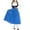 Blue, variant on SwiftWear Women's Oktoberfest Beer Festival Costume - Long Sleeve Dress with Headwrap (S-XL) | Halloween Cosplay, Renaissance Fair