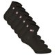 thumbnail image 1 of FILA Calcetines de Cuarto de Milla Unisex, 6 pares - Calcetines cortos, Sport, Logotipo Cintura, uni, 35-46 Negro EU 43-46, 1 of 3
