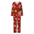 thumbnail image 4 of Byworldtasic Womens Pajamas Sets Christmas Print Pajama Set Long Sleeve Shirts and Long Pants 2 Piece Pjs Sleepwear Sizes S-2XL, 4 of 6