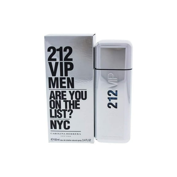 212 Vip Men by Carolina Herrera Eau de Toilette 3.4 Oz Spray For Men