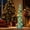 Green, variant on 5ft Artificial Christmas Tree Sparkling Shiny Tinsel Night Light Decoration, Vivid Color Pvc Xmas Tree with Warm Lights for Indoor Outdoor Holiday Party Home Office Apartment Decor