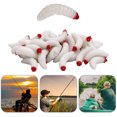 thumbnail image 2 of 50pcs 2.4cm 0.5g Maggot Bionic Señuelos de pesca Cebo suave artificial (Blanco) Likrtyny  Para estrenar, 2 of 8