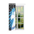 thumbnail image 3 of MKHERT Blue Horse Thermal Insulated Blackout Window Curtain Kitchen Curtain 52x84 inch, 3 of 3