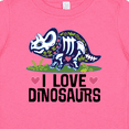 thumbnail image 4 of Inktastic Girl Dinosaur I Love Dinosaurs Girls Baby T-Shirt, 4 of 5