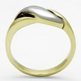 thumbnail image 3 of Luxe Jewelry Designs Two Tone Gold Ion Plated Stainless Steel Women's Ring - Size 6 (Pack of 2), 3 of 4
