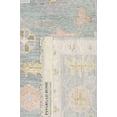 thumbnail image 5 of Pasargad Home Oushak 6' x 9' Hand-Knotted Wool Light Blue Rug - All Ages, Indoors, 5 of 7