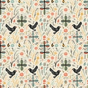 Premium Christian Wrapping PriNst Paper (3 Pcs) - Symbols Printed and Dove Birds Gift Wrapping Paper - Religious Gift Wrap Paper for Baptism, First Holy Communion, Nativity, and Other Occasions