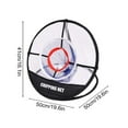 thumbnail image 3 of Portable Golf Chipping Net With Hitting Mat, 3-Target Design, 6 Rubber Balls & Ground Stakes For Indoor Outdoor Accuracy Training & Backyard Practice Hzhnb | Plastic, White, 3 of 9