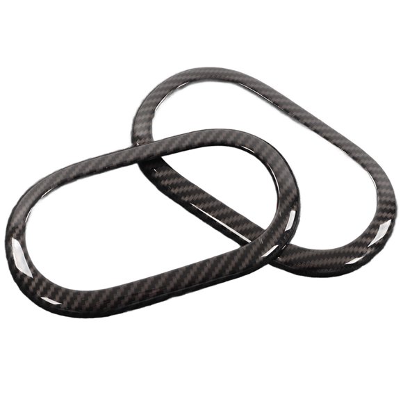 Embellecedor De 2 Piezas De Repuesto Para Manija De Puerta Interior Estilo Fibra De Carbono Para Smart Fortwo C453 A453 W453 Facelift 2015-2020
