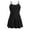 Black, variant on Tween Bathing Suit Black Girls Swimsuit 1 Piece Sleeveless Quick Dry Sport Summer Beach Swimwear 10-11 Years