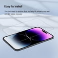 thumbnail image 5 of 2 Pack for iPhone 14 Pro Screen Protector, 9H Clear Tempered Glass Screen Protector for iPhone 14 Pro, Easy Installation, Bubble Free, 5 of 7
