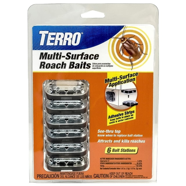 Cebo para matar cucarachas TERRO T500, 6 estaciones de cebo