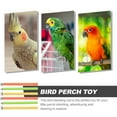 thumbnail image 6 of LOLIPPYY 6Pack Bird Perch Grinding Stick Stick for Bird Cage Wood Yellow for Parakeets, 6 of 8