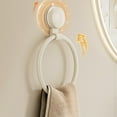 thumbnail image 6 of Qholemyo Suction Cup Towel Ring Aluminum Alloy Material No Need To Drill Holes Bathroom Sink Wall Mounted Towel Rack Bathroom Towel Holder Towel Racks For Bathroom, 6 of 6