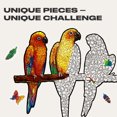 thumbnail image 4 of UNIDRAGON Playful Parrots Wooden Jigsaw Puzzle RS 620 Pieces, 4 of 9