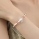 thumbnail image 2 of Pulsera de plata de ley S925 con forma de mariposa con pera sintética, 2 of 2