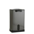 Household Essentials 50L Krusher Black Stainless Steel Manual Trash