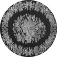 thumbnail image 1 of Ahgly Company Indoor Round Medallion Gray French Area Rugs, 6' Round, 1 of 1