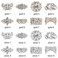 thumbnail image 5 of 1PC Accessories Bride High Heel Rhinestone Square Clamp Shiny Clips Charm Buckle Shoe Decorations Clip SILVER 3, 5 of 8