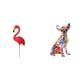 thumbnail image 1 of Estatua de estaca de jardín,Adorno de flamenco para jardín,patio,porche,Estatua de flamenco,estatuilla,escultura,exterior,playa,Figura decorativa,Estatua de perro coleccionable,decoración de, 1 of 8