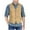 Brown, variant on Men's 5 Button Faux Suede Vest Vintage Western Cowboy Vest Tops Slim Fit Snap V Neck Suit Casual Waistcoat Gray XXL