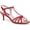 Red Patent, variant on Women's Pleaser Pink Label Kitten 06 T-Strap Sandal