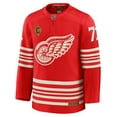 thumbnail image 2 of Men's Fanatics Dylan Larkin Red Detroit Red Wings Centennial Premium Player Jersey, 2 of 7