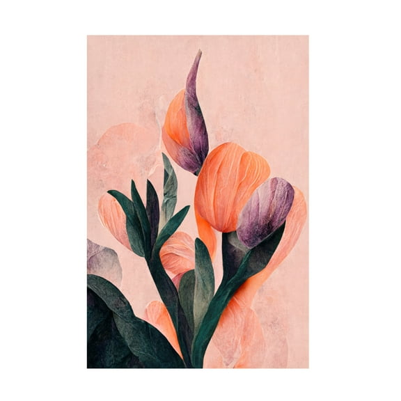Trademark Fine Art Treechild Tangelo Tulips No 2 Canvas Wall Art