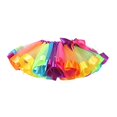 thumbnail image 2 of LKXHarleya Jupe Tutu Arc-en-Ciel Colorée pour Filles Robe de Danse Jupe à Volants Colorée, 2 of 2