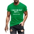 thumbnail image 1 of T-Shirt Graphique Imprimé pour Hommes, Manches Courtes Col Rond, Tissu Léger en Coton pour Confort Quotidien, 1 of 4